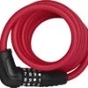 Abus Spiral Cable Lock Numero 5510 Combo Color Red -Bicycle Supplies 816526 Abus Spiralkabelschloss Numero 5510 Combo Color rot 1280x1280
