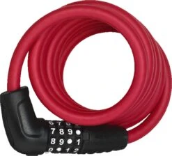 Abus Spiral Cable Lock Numero 5510 Combo Color Red
