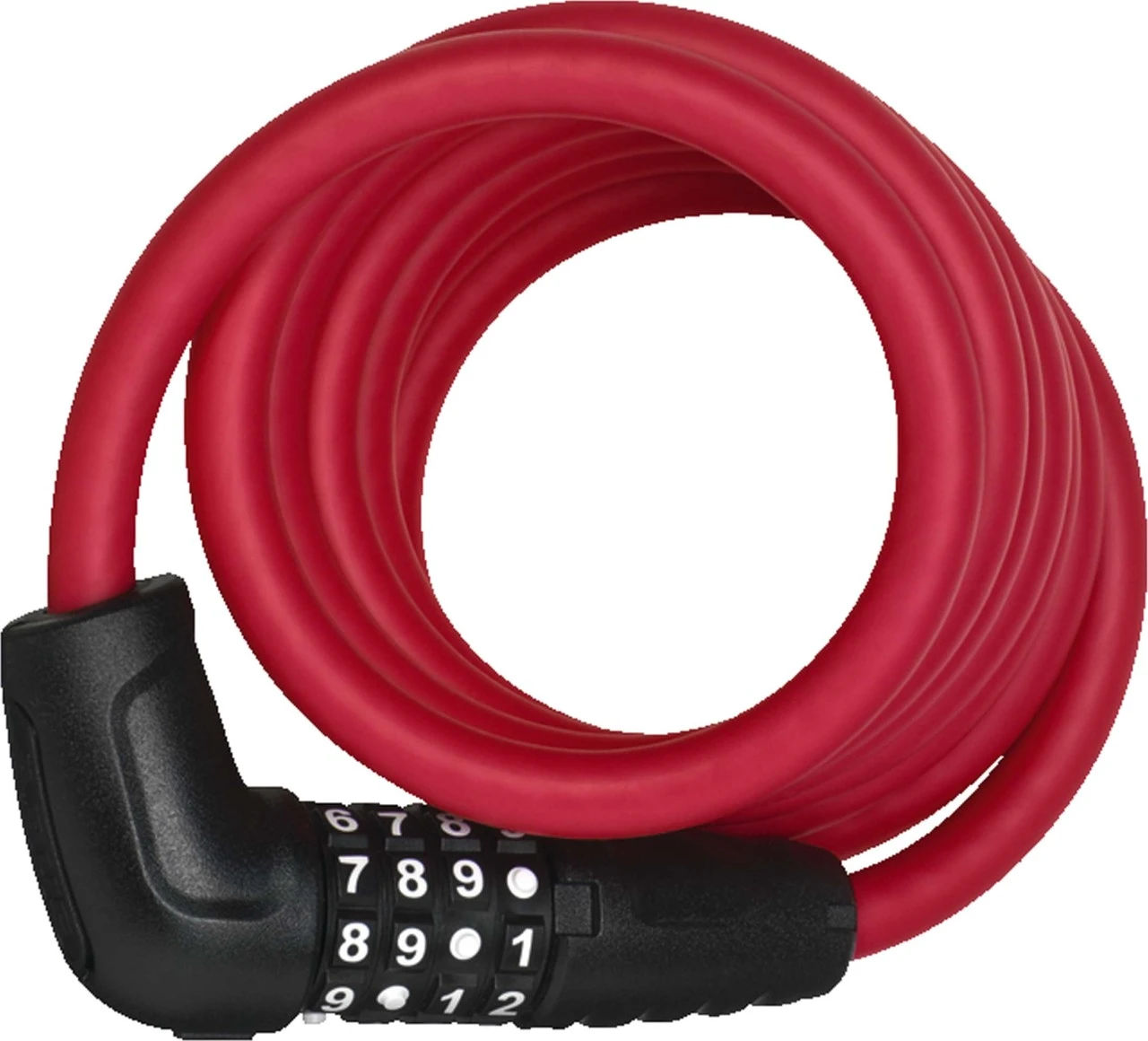 Abus Spiral Cable Lock Numero 5510 Combo Color Red