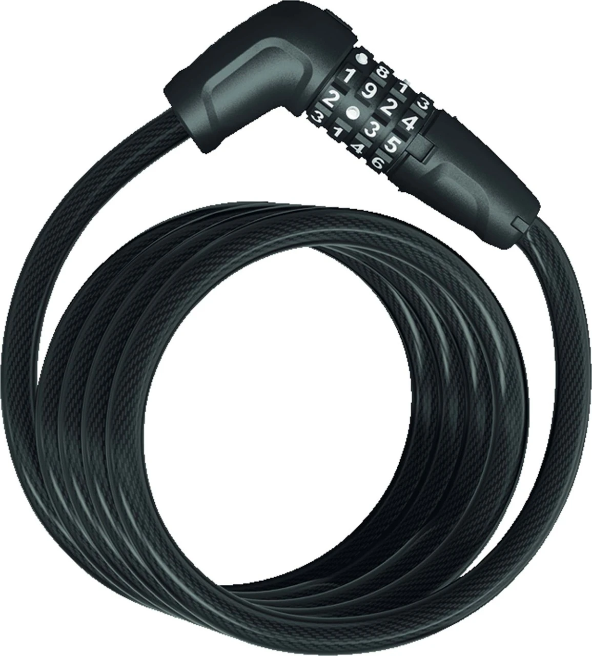 Abus Numero 5510C/180 BK SR Spiral Cable Lock 2 Abus Numero 5510C/180 BK SR Spiral Cable Lock