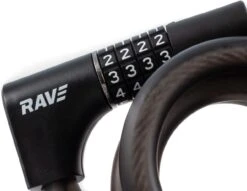 RAVE Spiral Lock 2 In 1 Pro 5 - Combination Lock Incl. 2 Keys - 120 Cm / 15 Mm -Bicycle Supplies R100125 RAVE Spiralschloss 2 in 1 Zahlenschloss inkl 2 Schl ssel 120 cm 15 mm 15 1280x1280