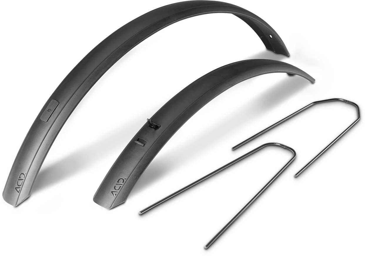 ACID Mudguard Set MTB 60 With Struts Black 3 ACID Mudguard Set MTB 60 With Struts Black