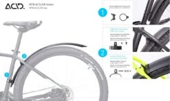ACID Mudguard Set MTB 60 Click Black -Bicycle Supplies a 6006283 93015 ACID Schutzblechset MTB 60 Click black 10 1280x1280