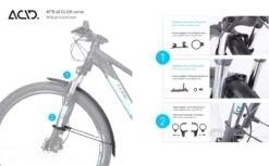 ACID Mudguard Set MTB 60 Click Black -Bicycle Supplies a 6006283 93015 ACID Schutzblechset MTB 60 Click black 2 1280x1280