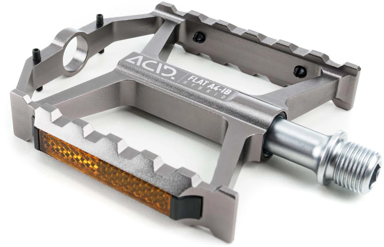 ACID Pedals FLAT A4-IB HYBRID - Grey 4 ACID Pedals FLAT A4-IB HYBRID - Grey - Image 2