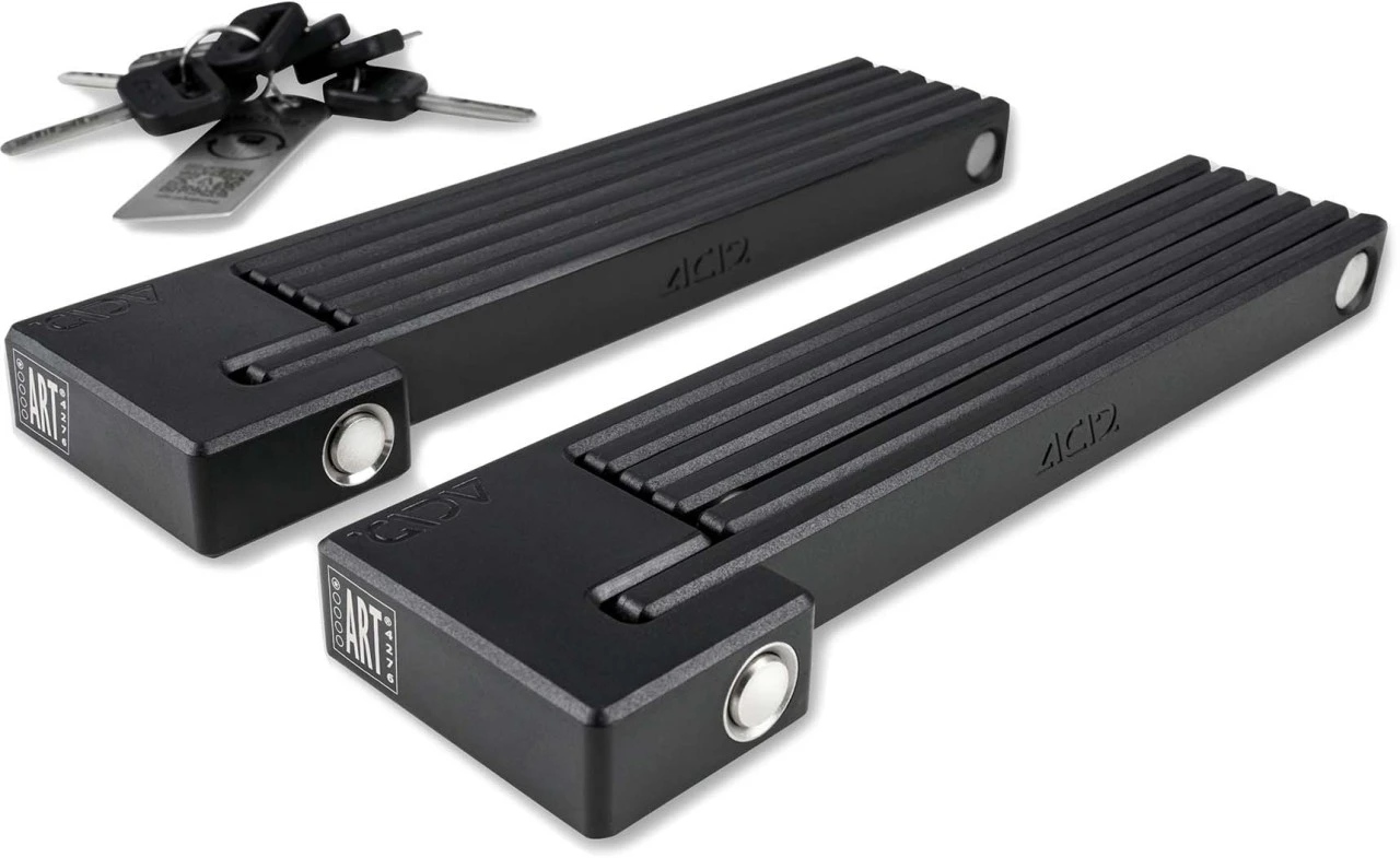 ACID Folding Lock RIGID 100 PURE TWIN PACK - Black 1000mm 3 ACID Folding Lock RIGID 100 PURE TWIN PACK - Black 1000mm