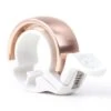 Knog Bell Oi Small White/brass | Handlebar Diameter: 22.2 Mm -Bicycle Supplies knog oi small klingel limited edition 222 mm weiss messing 1280x1280